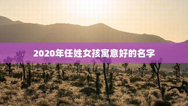 2020年任姓女孩寓意好的名字