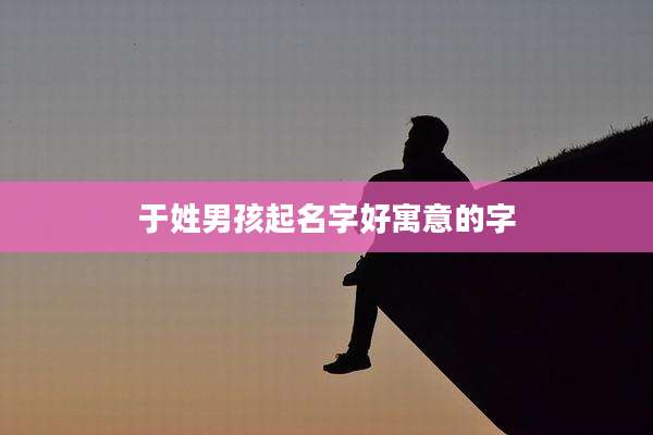 于姓男孩起名字好寓意的字