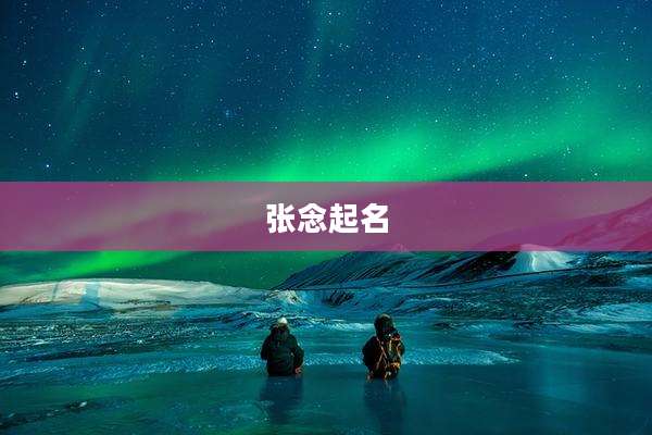 张念起名