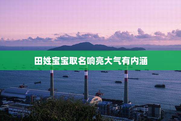 田姓宝宝取名响亮大气有内涵