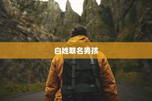 白姓取名男孩