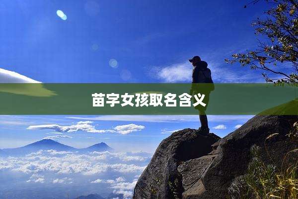 苗字女孩取名含义