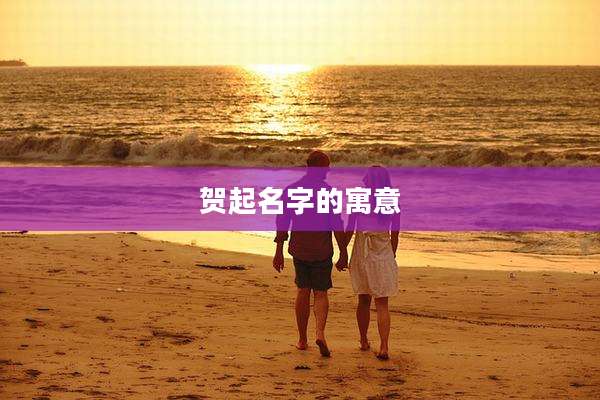 贺起名字的寓意