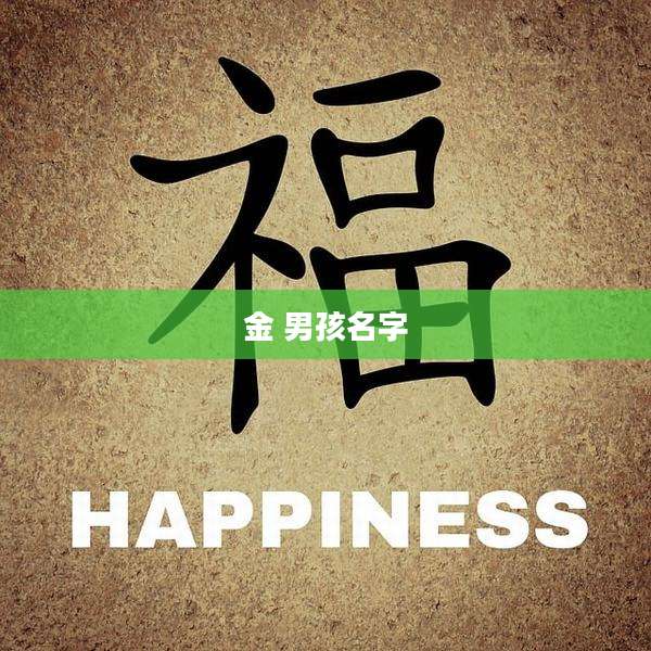 金 男孩名字