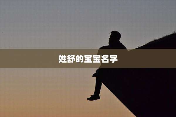 姓舒的宝宝名字