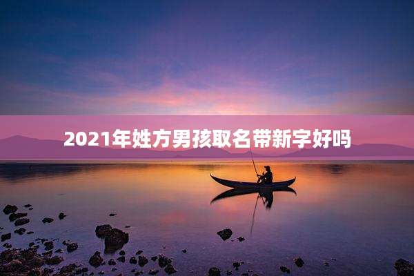 2021年姓方男孩取名带新字好吗
