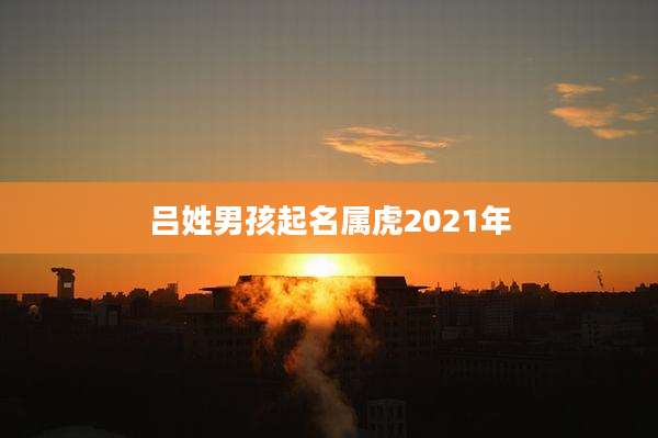 吕姓男孩起名属虎2021年