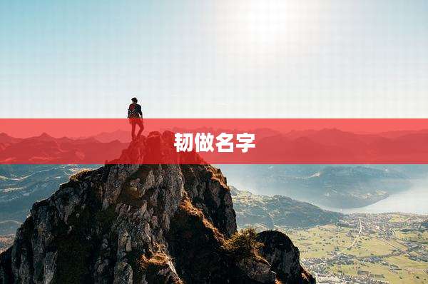韧做名字