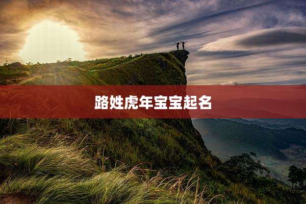 路姓虎年宝宝起名