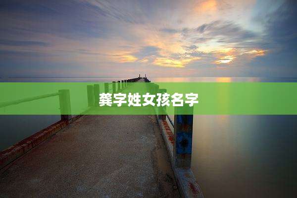 龚字姓女孩名字