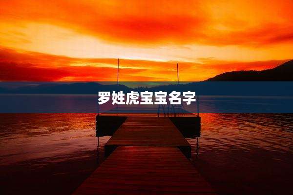 罗姓虎宝宝名字