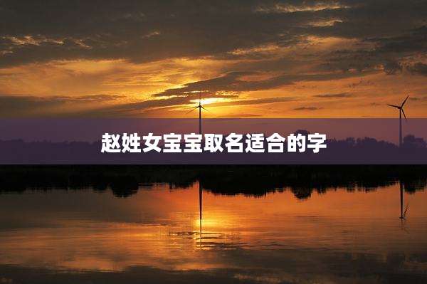 赵姓女宝宝取名适合的字