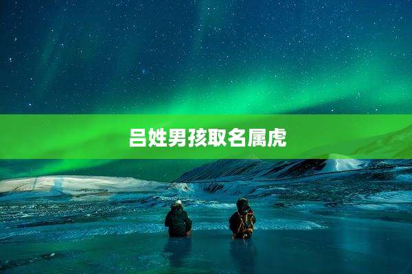 吕姓男孩取名属虎