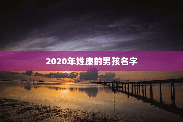 2020年姓康的男孩名字