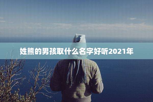 姓熊的男孩取什么名字好听2021年