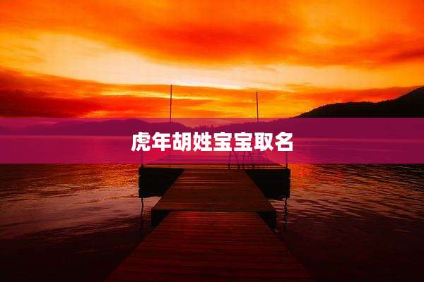 虎年胡姓宝宝取名