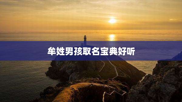 牟姓男孩取名宝典好听