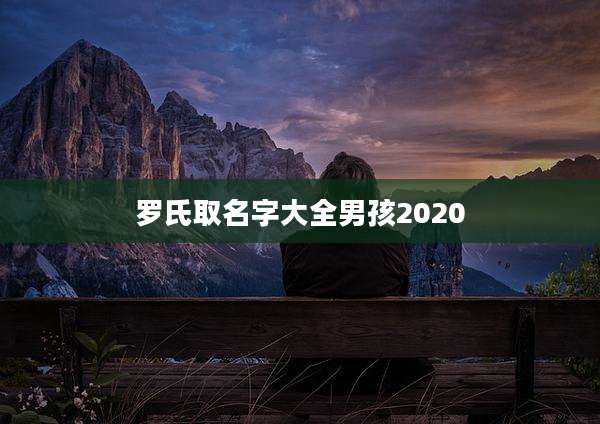罗氏取名字大全男孩2020